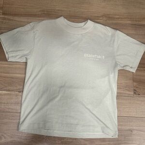 Essentials womens Cream Logo Short Sleeve Tee